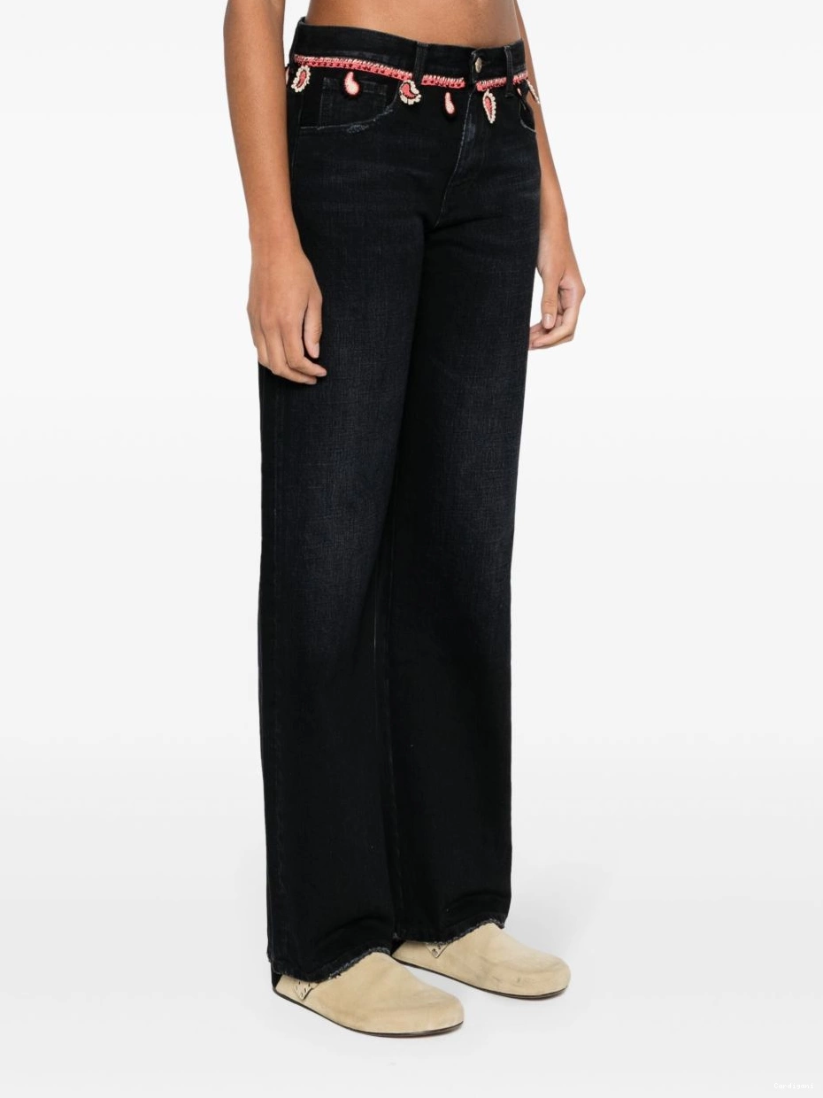 Affordable Alanui Inner straight-leg Energy jeans Women 0715